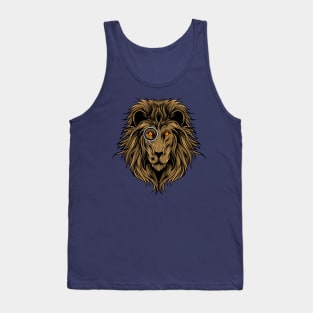 cyber punk lion Tank Top